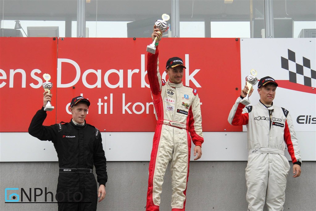 Podiet i heat 2 – Morten Jespersen foran Andreas Top Jensen og Jonas Lynge
(Foto: CN Photo)